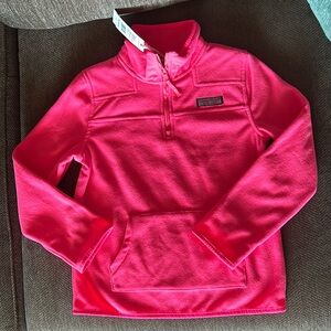 Vineyard vines shep half zip sweater jacket girls sz 10-12 nwt